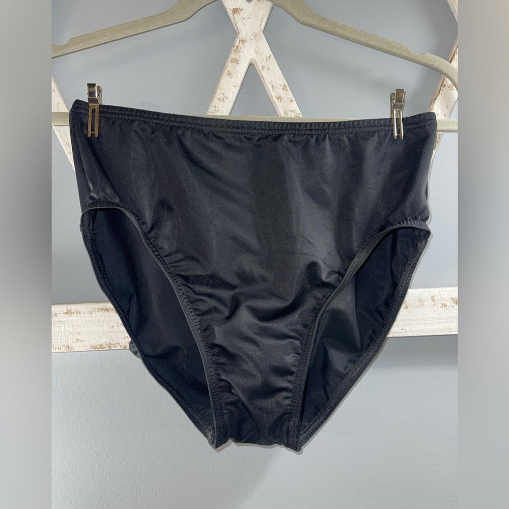 Miraclesuit- Black full coverage bikini bottoms- sz 10